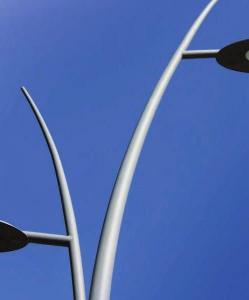 candélabre arqué (conique/tub)avec jupe